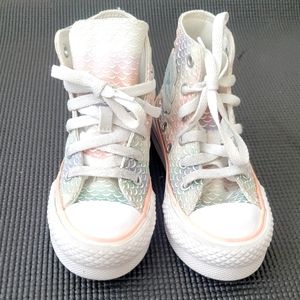 Mermaid Converse High tops